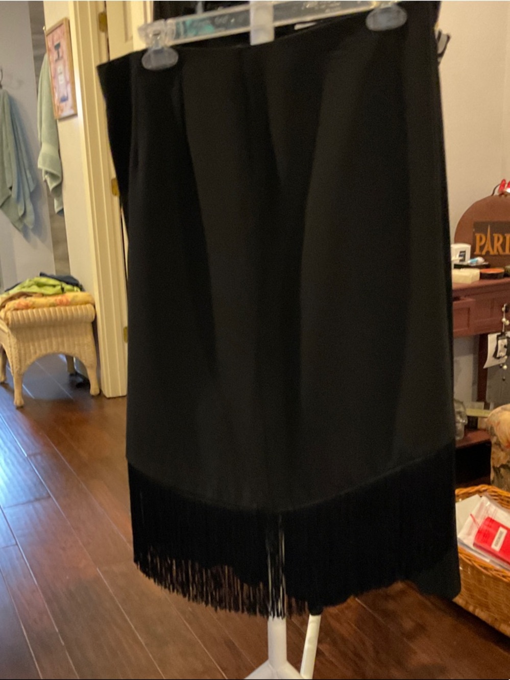 Versona Black Skirt with Subtle Hem Detail